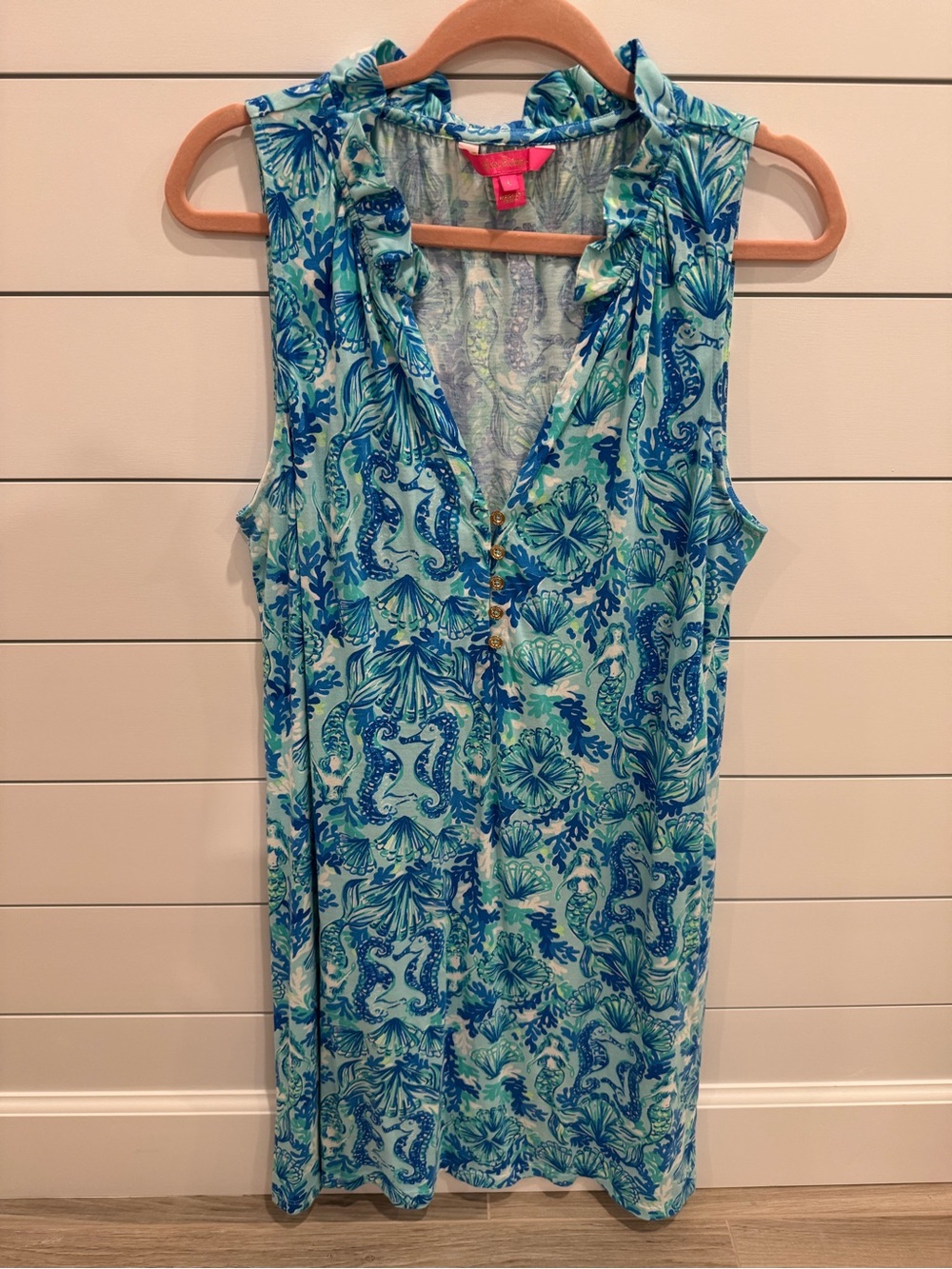 Lilly Pulizter Azlynn Ruffle Collar Mini Dress